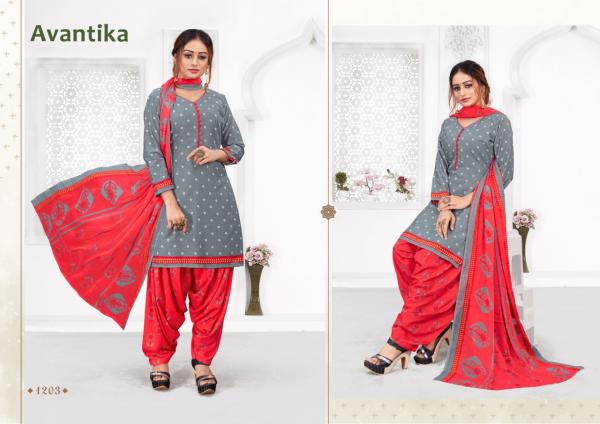 Avantika 12 Beautiful Casual Wear Crepe Dress Materials 